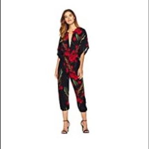 Norma Kamali Jumpsuit in Blooming Roses